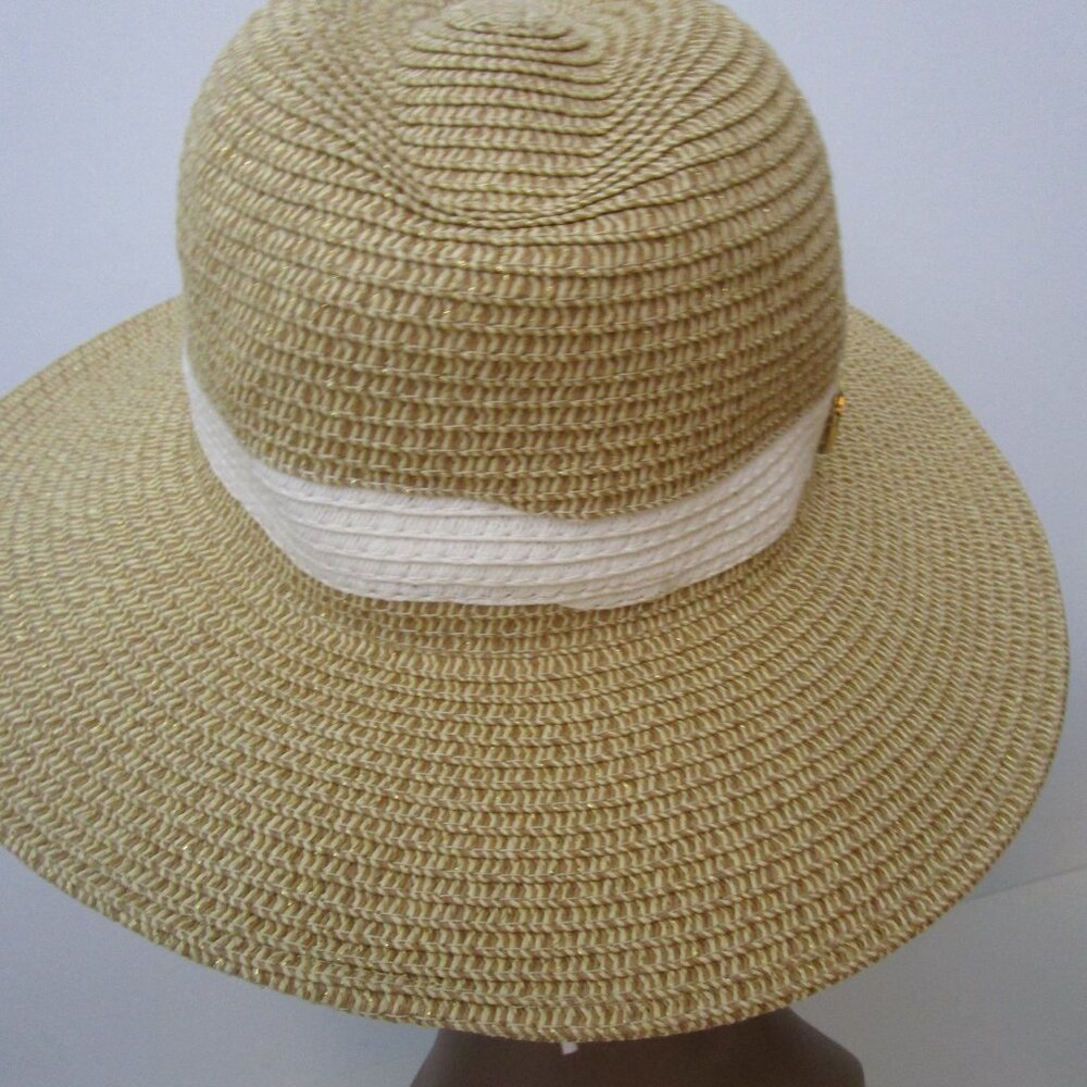 Hat Visor Natural Faux Straw Vaca Sun Protec - Picture 6 of 16